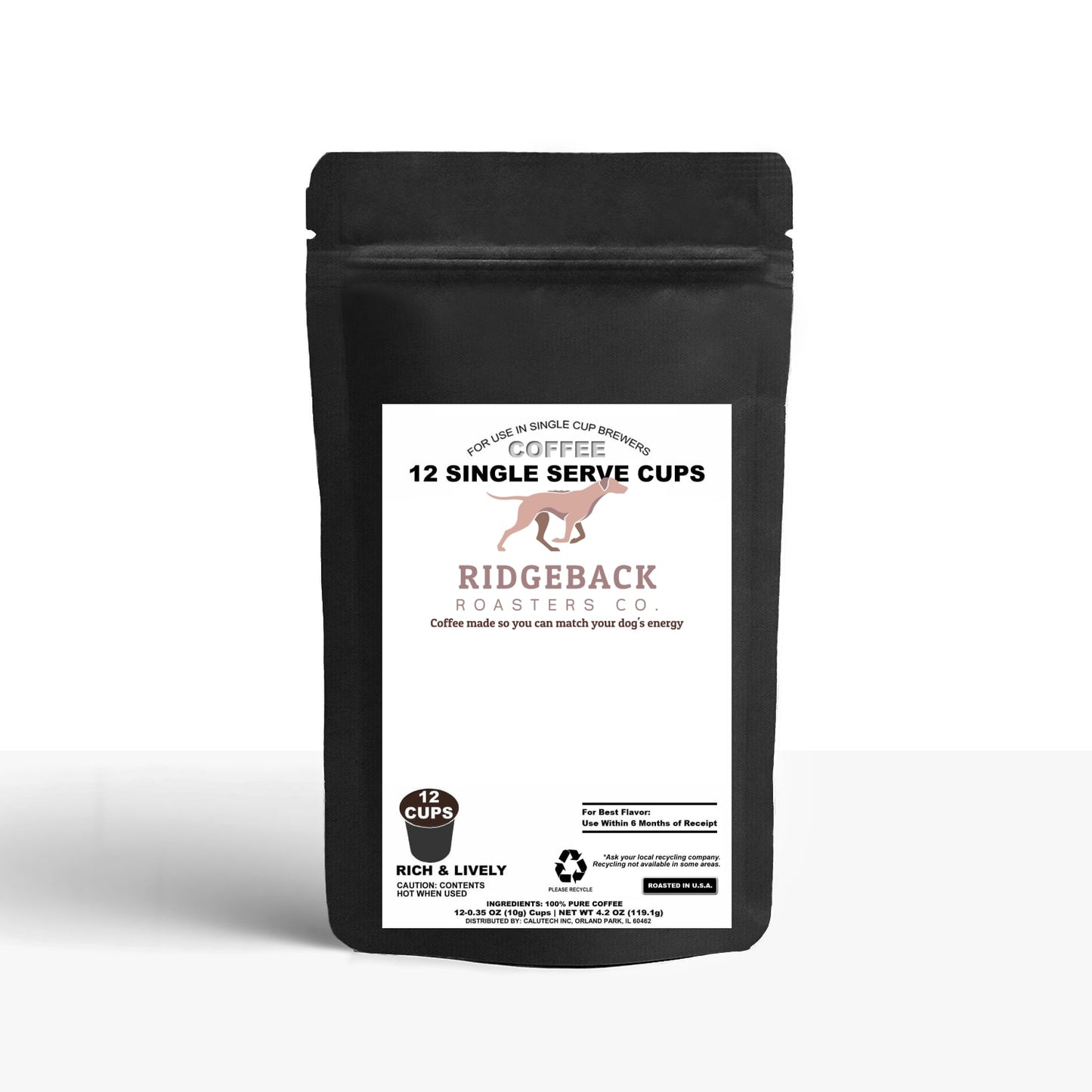 12 Pack Single Serve Coffee Capsules